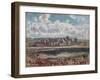 Horses and Carts in Front of the Fishing Harbour-Camille Pissarro-Framed Giclee Print