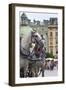 Horses and Carts on the Market in Krakow, Poland.-Curioso Travel Photography-Framed Photographic Print