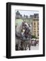 Horses and Carts on the Market in Krakow, Poland.-Curioso Travel Photography-Framed Photographic Print