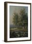 Horses and Cattle by a River, 1777-George the Elder Barret-Framed Giclee Print