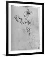 'Horses and Horsemen in Combat', c1480 (1945)-Leonardo Da Vinci-Framed Giclee Print