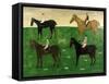 Horses and Jockeys-George Fredericks-Framed Stretched Canvas