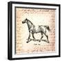 Horses and Love Letters-Piddix-Framed Art Print