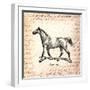 Horses and Love Letters-Piddix-Framed Art Print