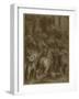 Horses and Men, Facing Right-Taddeo Zuccaro-Framed Giclee Print