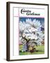 "Horses and Tree Blossoms," Country Gentleman Cover, May 1, 1940-Paul Bransom-Framed Giclee Print