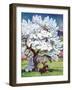 "Horses and Tree Blossoms,"May 1, 1940-Paul Bransom-Framed Giclee Print