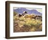 Horses at Big Wash-Claire Goldrick-Framed Premium Giclee Print