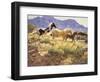 Horses at Big Wash-Claire Goldrick-Framed Premium Giclee Print