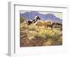 Horses at Big Wash-Claire Goldrick-Framed Premium Giclee Print