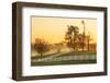 Horses at sunrise, Shaker Village of Pleasant Hill, Harrodsburg, Kentucky-Adam Jones-Framed Photographic Print