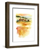 Horses at Sunset, 2015-John Keeling-Framed Giclee Print