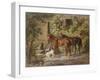 Horses at the Porch, 1843-Albrecht Adam-Framed Giclee Print