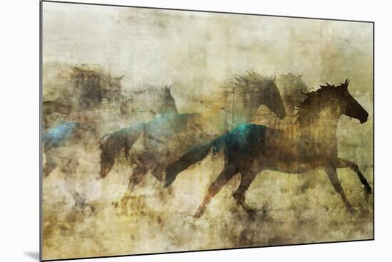 Horses, Beautiful and Free-Ken Roko-Mounted Art Print