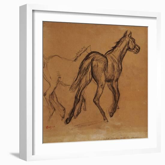 Horses, circa 1882-Edgar Degas-Framed Giclee Print