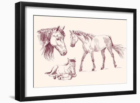 Horses Collection-VladisChern-Framed Art Print