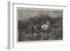 Horses Escaping from a Fire-Adolf Schreyer-Framed Giclee Print