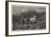 Horses Escaping from a Fire-Adolf Schreyer-Framed Giclee Print