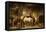 Horses Feeding in the Stable-Wouterus Verschuur-Framed Stretched Canvas