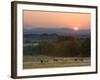 Horses Graze at Sunrise, Provence, France-Jim Zuckerman-Framed Photographic Print