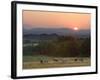 Horses Graze at Sunrise, Provence, France-Jim Zuckerman-Framed Photographic Print