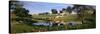 Horses Grazing at a Farm, Amish Country, Indiana, USA-null-Stretched Canvas