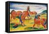 Horses grazing III (Weidende Pferde III). 1910-Franz Marc-Framed Stretched Canvas