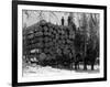 Horses Hauling Huge Load of Logs-W.G. Hopps-Framed Photographic Print