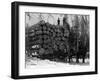 Horses Hauling Huge Load of Logs-W.G. Hopps-Framed Photographic Print