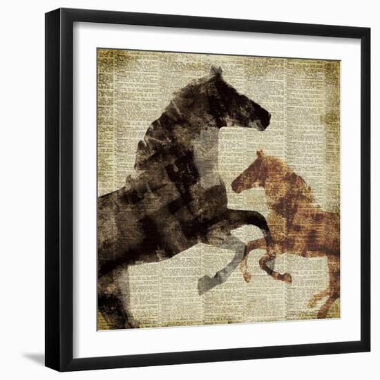 Horses I-Dan Meneely-Framed Art Print