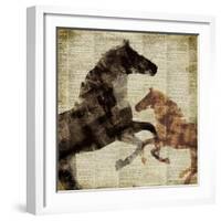 Horses I-Dan Meneely-Framed Art Print