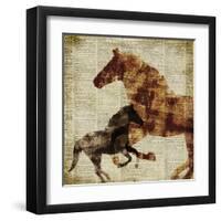 Horses II-Dan Meneely-Framed Art Print