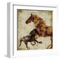 Horses II-Dan Meneely-Framed Art Print