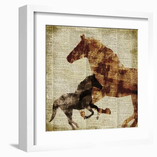 Horses II-Dan Meneely-Framed Art Print