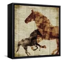 Horses II-Dan Meneely-Framed Stretched Canvas