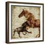 Horses II-Dan Meneely-Framed Premium Giclee Print