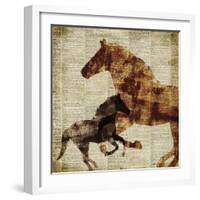 Horses II-Dan Meneely-Framed Premium Giclee Print