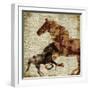 Horses II-Dan Meneely-Framed Premium Giclee Print