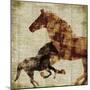 Horses II-Dan Meneely-Mounted Premium Giclee Print