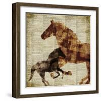 Horses II-Dan Meneely-Framed Art Print