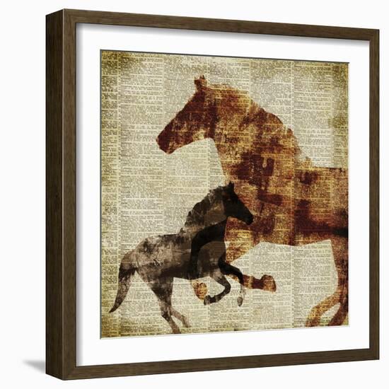 Horses II-Dan Meneely-Framed Art Print