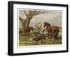 Horses in a Field-null-Framed Art Print