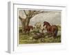 Horses in a Field-null-Framed Art Print