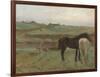 Horses in a Meadow, 1871-Edgar Degas-Framed Giclee Print