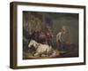 'Horses in a Stable', 1791-George Morland-Framed Giclee Print