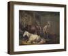 'Horses in a Stable', 1791-George Morland-Framed Giclee Print