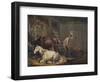 'Horses in a Stable', 1791-George Morland-Framed Giclee Print