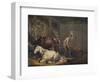 'Horses in a Stable', 1791-George Morland-Framed Giclee Print