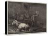 Horses in a Stable-George Morland-Stretched Canvas