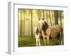 Horses in the Field II-Ozana Sturgeon-Framed Photographic Print